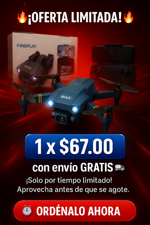 Modelo 2026 Drone Cuadricoptero Fineplay ¿Listo para ver el mundo desde otra perspectiva?