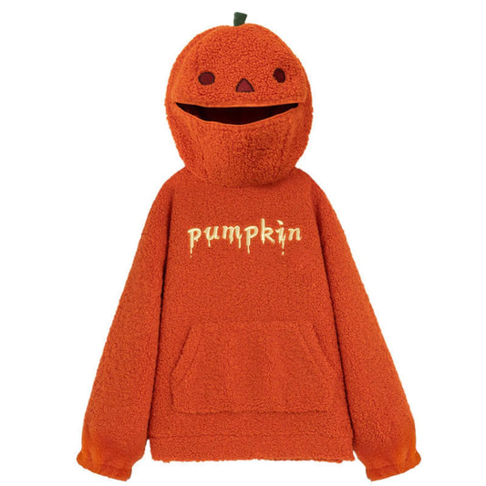 🎃 CozyPumpkin-Sudadera con capucha de calabaza de Halloween