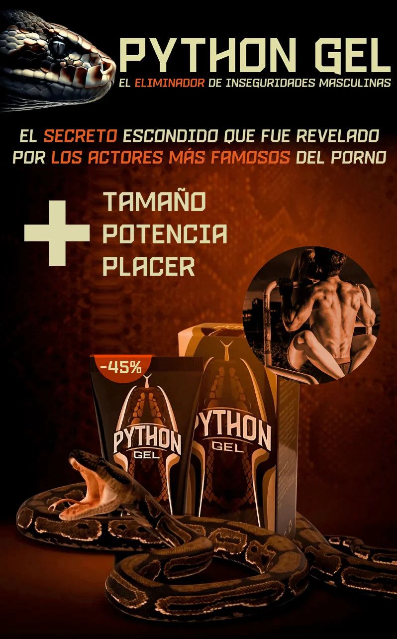 ¡Super Oferta 2X1 ! PYTHON MAX GEL Agrandamiento